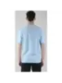 Himmelblaues Lyle & Scott Logo-Shirt