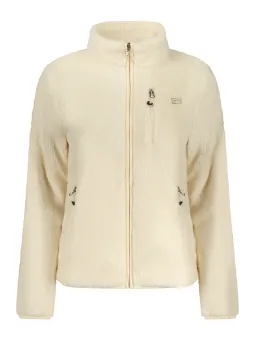 Norwegen 1963 Damen Sweatshirt Weiß mit Reißverschluss