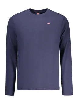 Blaues Norwegen Herren Langarmshirt – Stil & Komfort