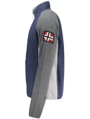 "NORWEGEN 1963 Herren Sweatshirt Blau mit Reißverschluss"