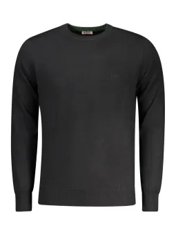 "Elegantes Herren-Rifle-Shirt, Schwarz - RFTR070 NENERO"