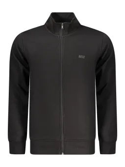 "Rifle Herren Sweatshirt Schwarz mit Reißverschluss"
