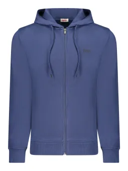 RIFLE Herren Sweatshirt Blau mit Reißverschluss - Komfort pur
