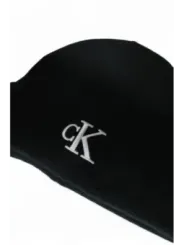 Schwarze Calvin Klein Logo Beanie Mütze
