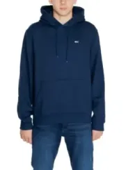 Tommy Hilfiger dunkelblauer Kapuzenpullover aus Baumwolle