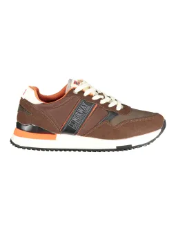 "Stilvolle NORWAY 1963 Herrensneaker in Braun"