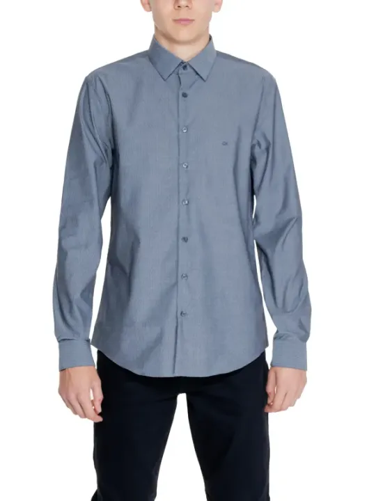 Leichter blau gestreifter Calvin Klein Hemd