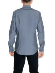 Calvin Klein gestreiftes Hemd grau