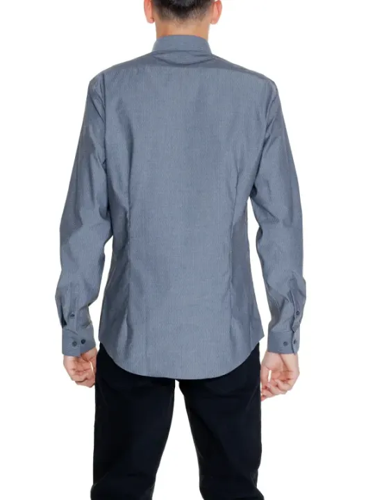 Calvin Klein gestreiftes Hemd grau