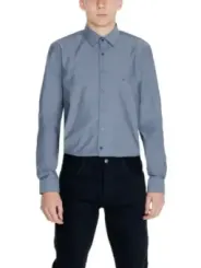 Leichtblaue Calvin Klein Herren Hemd
