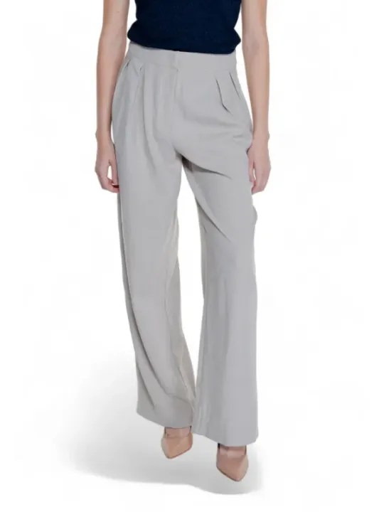 Graue lockere Hosen für Damen