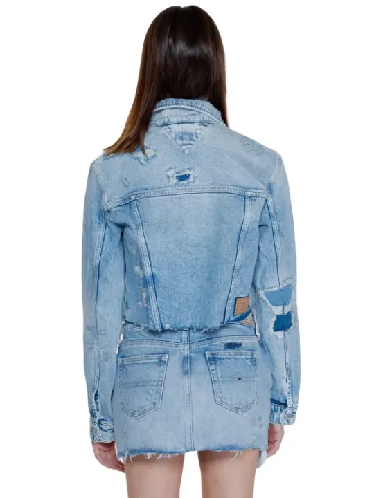 Tommy Hilfiger Jeansjacke hellblau abgenutzt