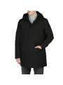 Schwarze wasserdichte Kapuzenjacke Save The Duck