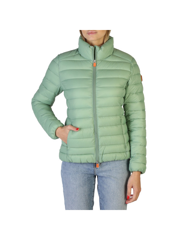 Grüne Damen Pufferjacke schlank geschnitten Grüne Damen Pufferjacke schlank geschnitten