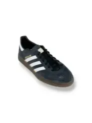 Schwarze Adidas Leder Sneaker Gold
