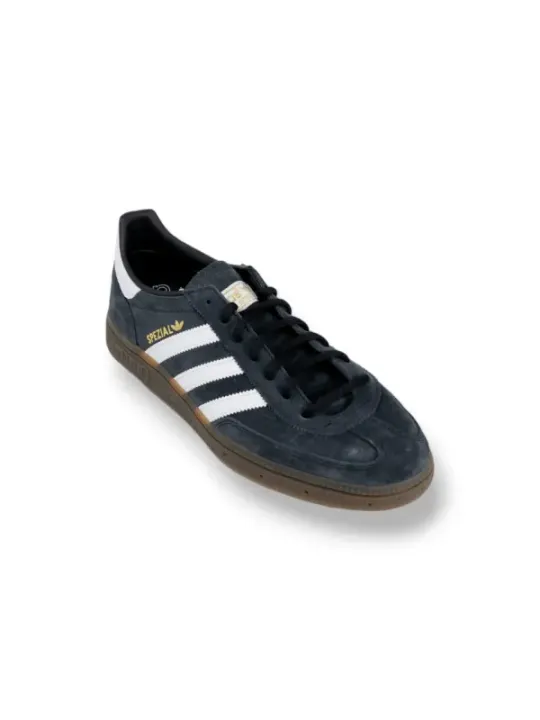 Schwarze Adidas Leder Sneaker Gold