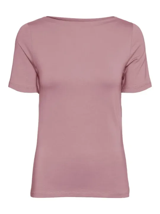 Rosa tailliertes Vero Moda T-Shirt