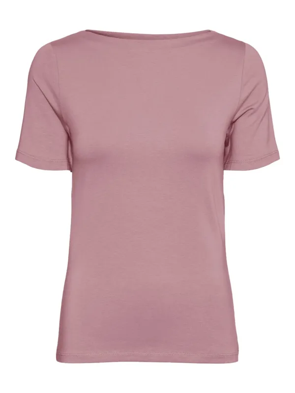 Rosa tailliertes Vero Moda T-Shirt