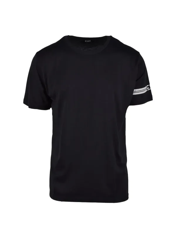 Schwarzes CNC-Logo-T-Shirt Schwarzes CNC-Logo-T-Shirt