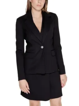 Schwarzer Damen Blazer Shorts Set