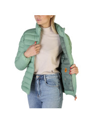 Grüne gesteppte Save The Duck Jacke