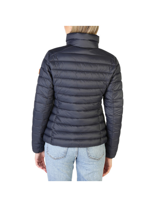 Blaue Save The Duck Pufferjacke hinten