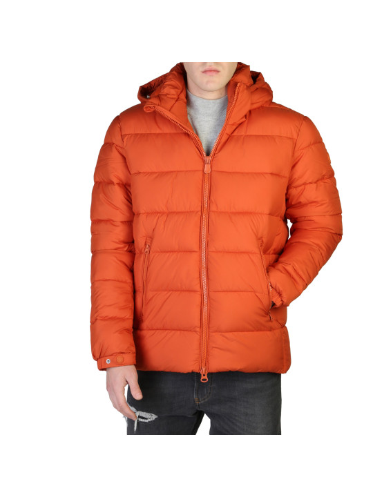 Leuchtend orange gesteppte Winterjacke Save The Duck