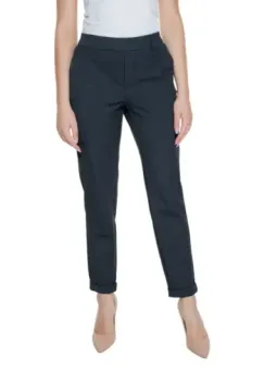 Dunkle marineblaue hohe Bundhose Vero Moda