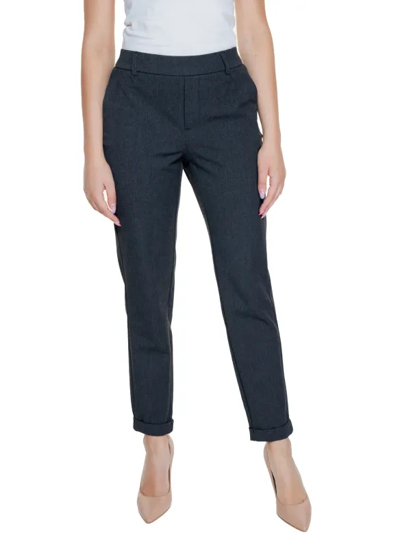 Dunkle marineblaue hohe Bundhose Vero Moda Dunkle marineblaue hohe Bundhose Vero Moda