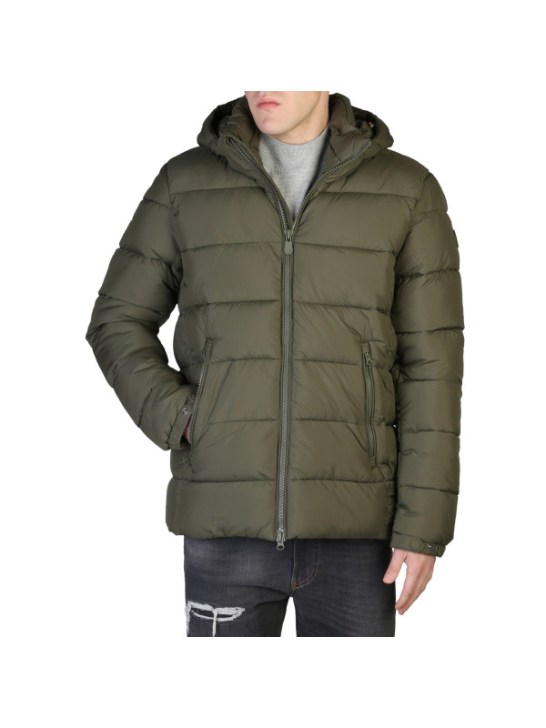 Grüne Herren Pufferjacke mit Kapuze Grüne Herren Pufferjacke mit Kapuze