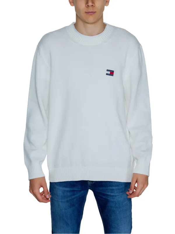 Tommy Hilfiger weißer Strickpullover Jeans Tommy Hilfiger weißer Strickpullover Jeans
