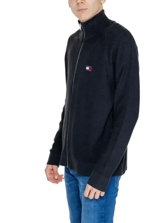 Graue Tommy Hilfiger Fleecejacke mit Logo