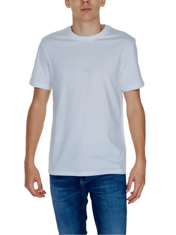Weißes Guess Herren T-Shirt Weißes Guess Herren T-Shirt