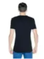 Schwarzes Guess Grafik T-Shirt Baumwolle