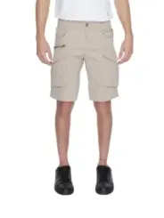 Beige Replay Shorts mit Taschen