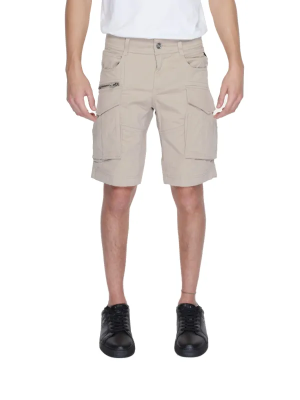 Beige Replay Shorts mit Taschen