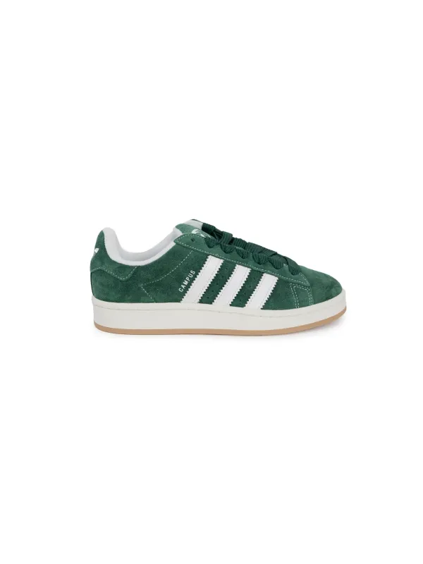 Grüne Adidas Campus Wildleder Sneaker