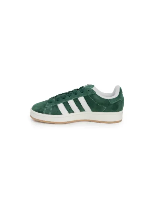 Grüne Adidas Sneakers mit Streifen