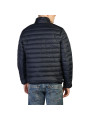 Schwarze gesteppte Herrenjacke mit Kragen