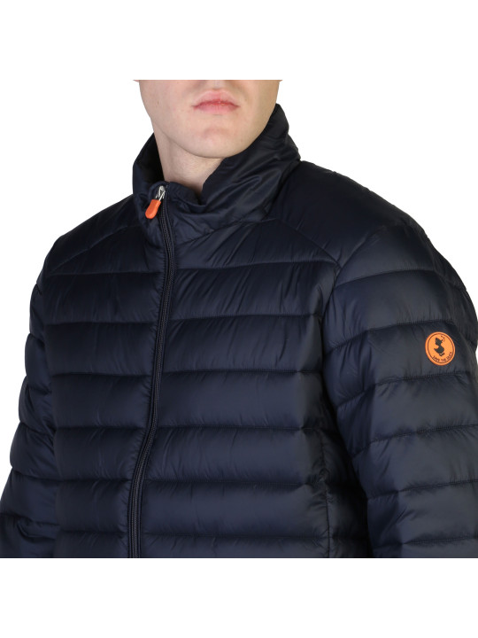 Blauer gesteppter Save The Duck Pufferjacke