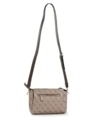 Tan Leder Guess Schultertasche