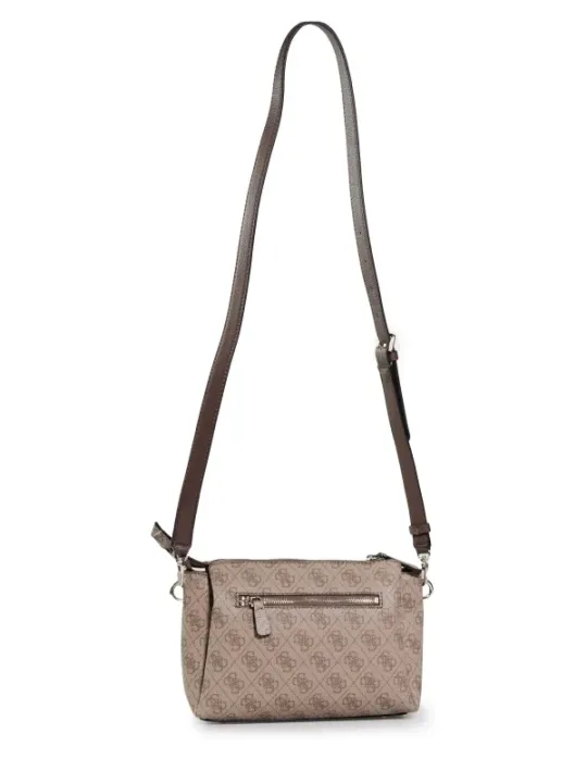Tan Leder Guess Schultertasche