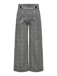 Graue karierte Damenweite Hosen