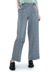 Hoch taillierte karierte Hosen Jacqueline De Yong