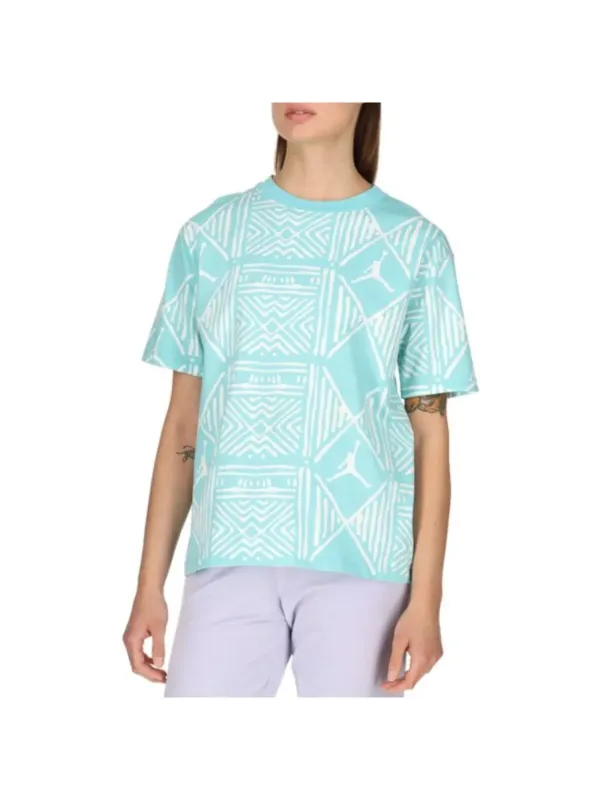 Leichtblaue Jordan 474742 Muster T-Shirt Leichtblaue Jordan 474742 Muster T-Shirt