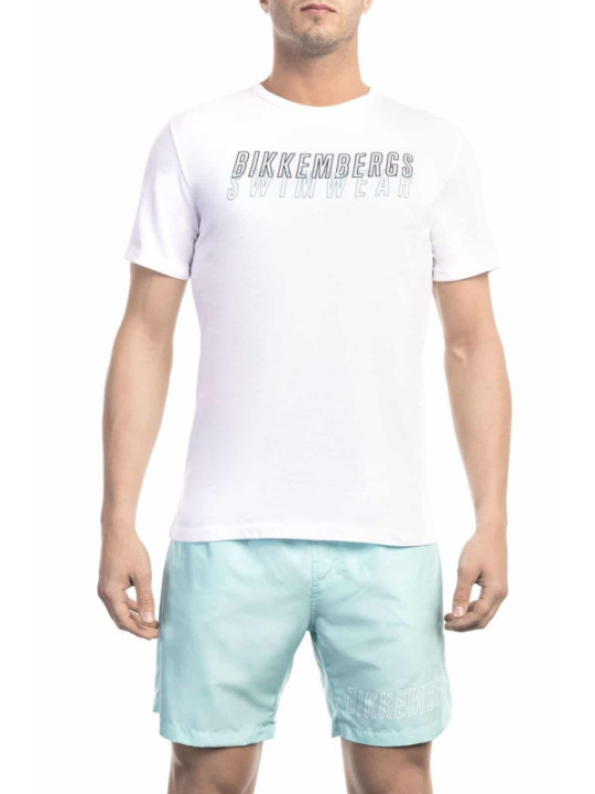 T-Shirts Bikkembergs Beachwear - BKK1MTS01 - Weiß 60,00 €  | Planet-Deluxe