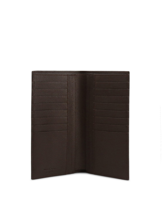 Braunes Lederbifold-Portemonnaie mit Kartenfächern