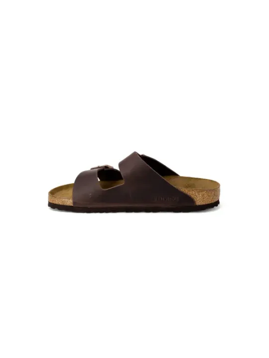 Braune Birkenstock Ledersandalen mit Riemen