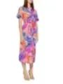 Buntes Vila Kleid mit Gürtel