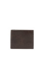 Dunkelbraunes Lederbifold Lumberjack Herrenbrieftasche